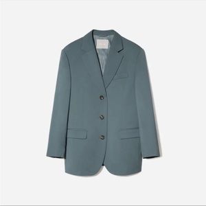NWT Everlane The ’80s Italian Wool Blazer sz 10 dusty blue